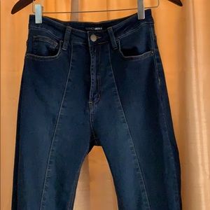 Fashion Nova dark wash denim
